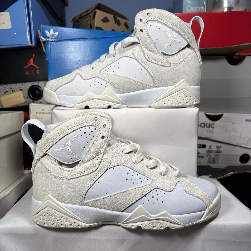 Size 3.5Y - Jordan 7 Retro GS Football Grey / Sail Look See Sample Unreleased